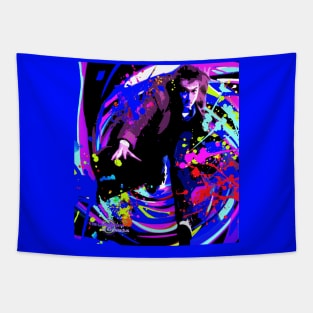 swirl run 10th doctor Tapestry