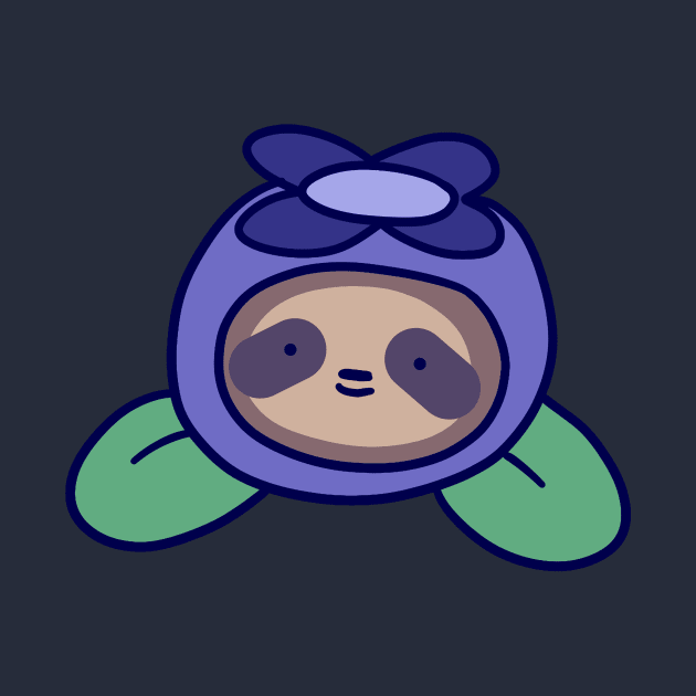 Blueberry Sloth Face by saradaboru