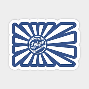 Dodgers Japanese War Flag Magnet