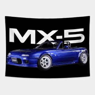 nA LAGUNA BLUE roaster miata mx-5 jdm te37 drift cars Tapestry