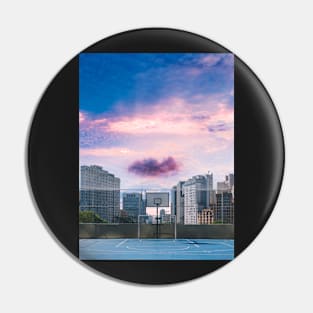 Rooftop Basketball Pin