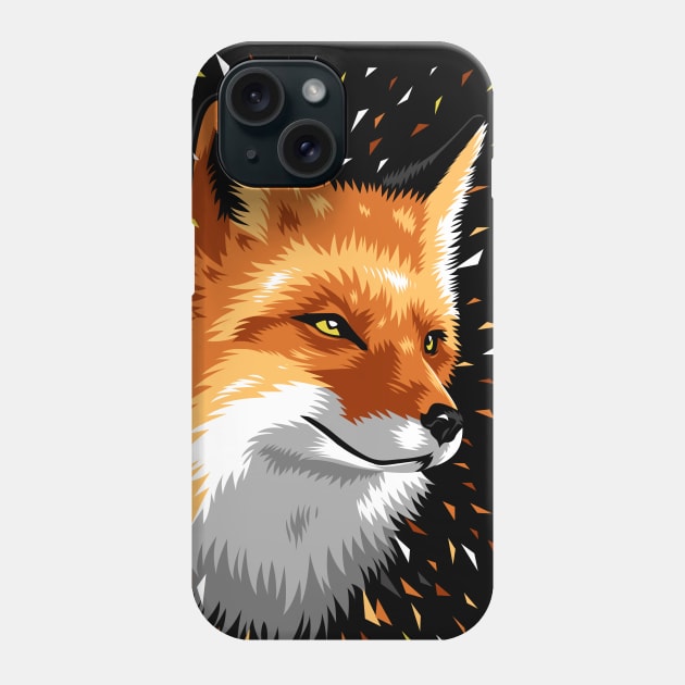 Fox Geometric colors Phone Case by albertocubatas