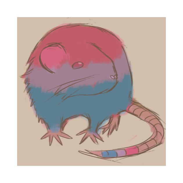 Bi Round Rat (or mouse if you prefer) by digitalisdraws