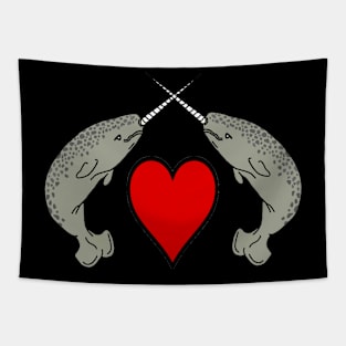 Narwhal Love Tapestry