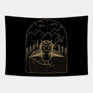 The Cute Owls Tapestry