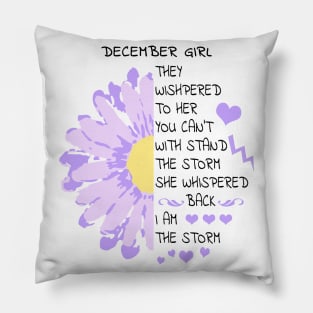 flower for december girl Pillow