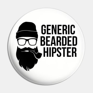 Generic Bearded Hipster - Beard Beards Pin