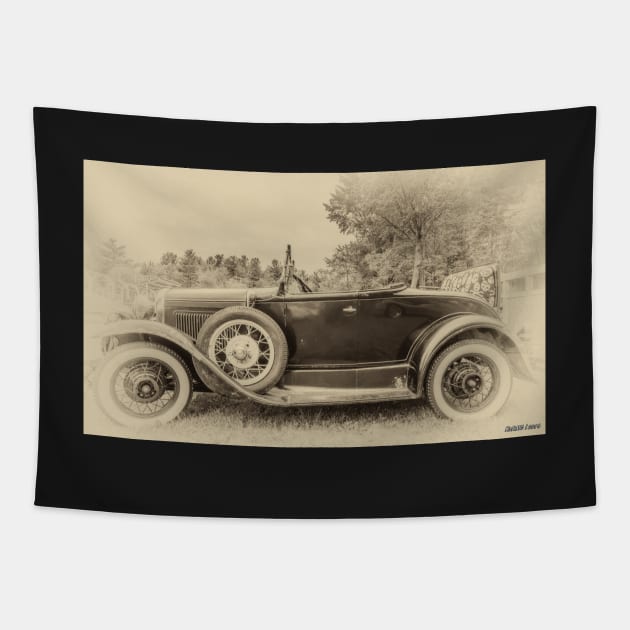 Model A Ford roadster Tapestry by kenmo