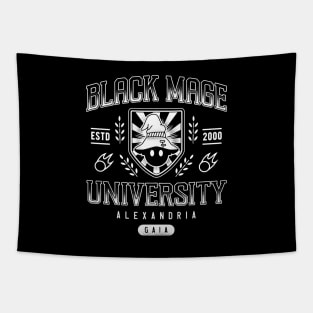 Black Mage University Crest Tapestry
