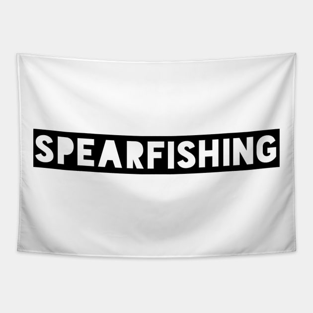 Spearfishing diving scuba Tapestry by Coreoceanart