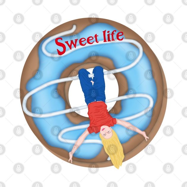 Sweet life. Cheerful life and sweet donut by KateQR