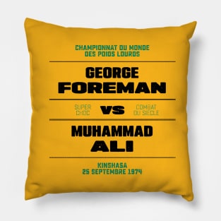 Ali vs Foreman 1974 Pillow