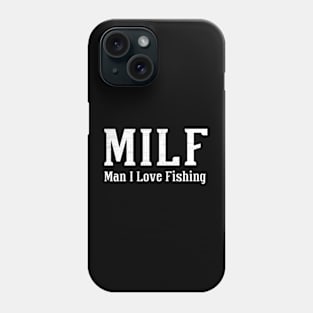 Vintage Man I Love Fishing Phone Case