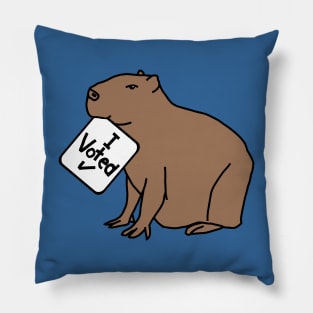 Cute Capybara says he Voted Pillow