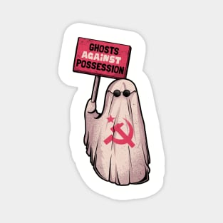 Ghosts Against Possession - Funny Communist Ghost Gift Magnet