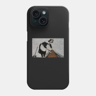 Banksy's Sweeping it Under the Carpet Phone Case