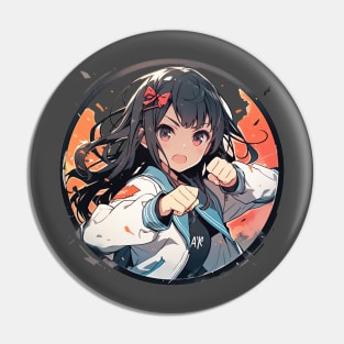 Fighting girl 2 Pin