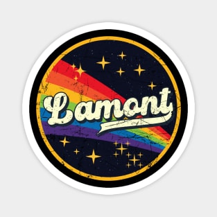 Lamont // Rainbow In Space Vintage Grunge-Style Magnet