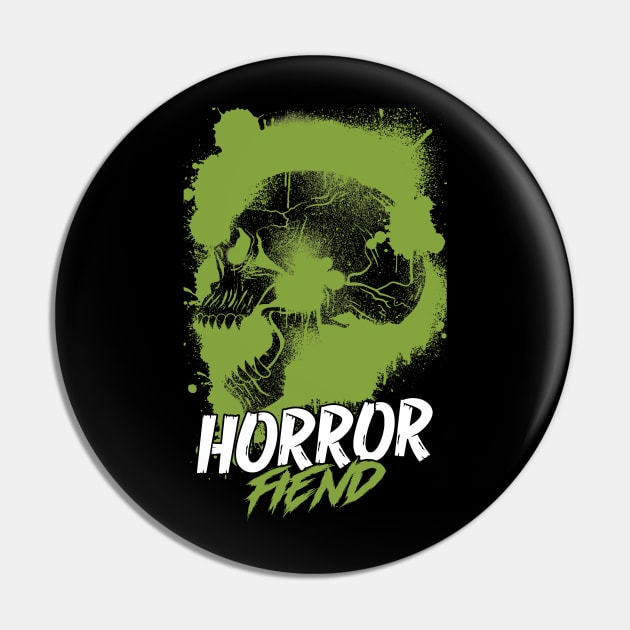 Horror Fiend Spooky Scary Skull Scary Movies Pin by AutomaticSoul