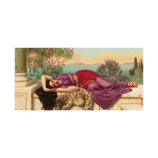 Dolce Far Niente by John William Godward by Classic Art Stall