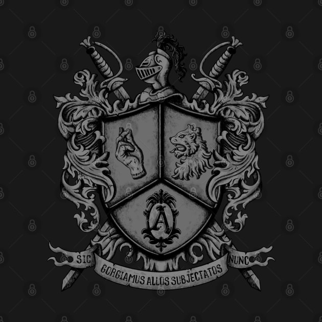 "Snap Twice" Addams Family Crest by JailbreakArts