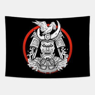 Ronin black samurai Tapestry