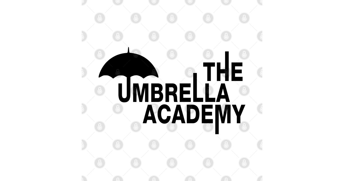 The Umbrella Academy Logo - Black - The Umbrella Academy - Sticker ...