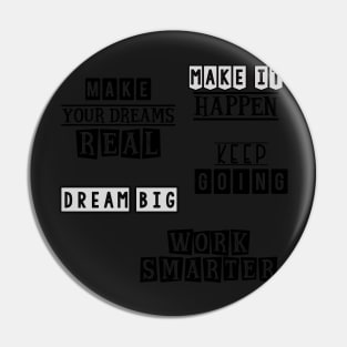 Make your dreams real - sticker pack Pin