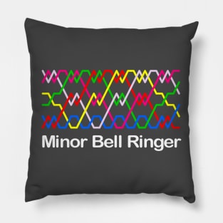 Bell Ringer Kent Treble Bob Minor (Dark Background) Pillow