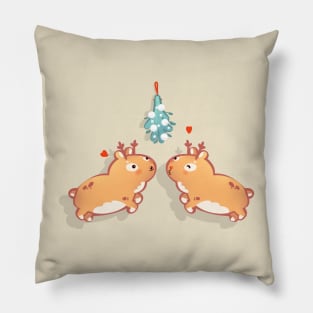 Kissy Reindeers Pillow