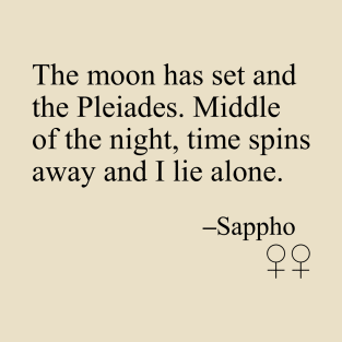 Sappho Poem (Pleiades) T-Shirt