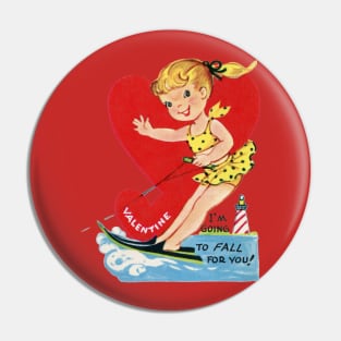 Valentine Art- Vintage Graphic Art Pin