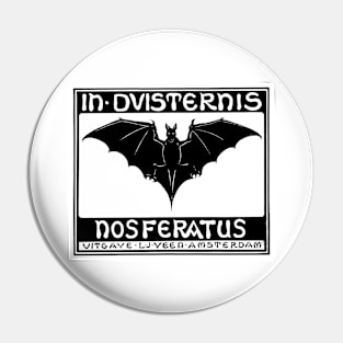 NOSFERATU BAT B&W Pin