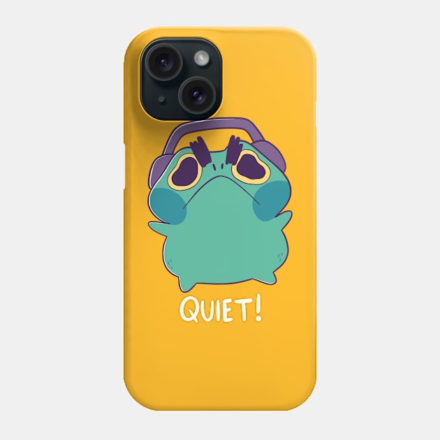 Frog says Quiet Phone Case by TaylorRoss1