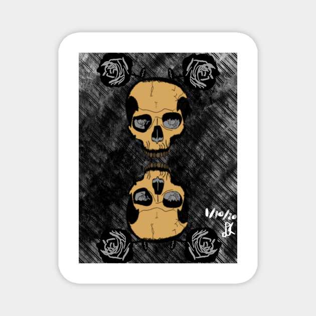 Skull Apparrel Magnet by DemonFed