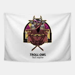 Dark Magician Troll Owl Tapestry