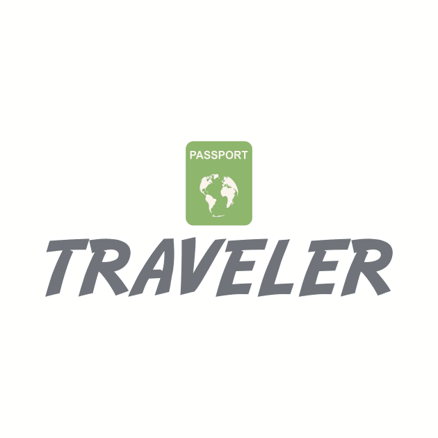 Traveler Jetsetter Globetrotter World Freelancer by Grassroots Green