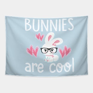 Bunny T-Shirt Girls BUNNIES ARE COOL Cute Kid Gift Tapestry