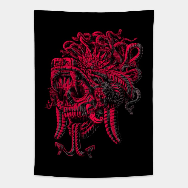 Serpent Warrior Tapestry by qetza