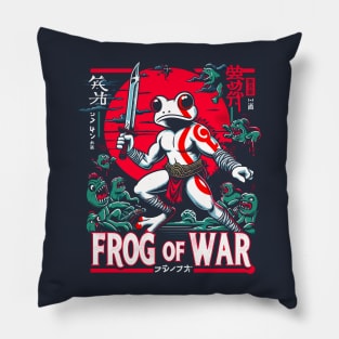 Frog of War Pillow