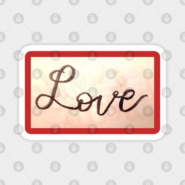 Love Calligraphy Magnet by jhsells98