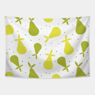 Yellow and Green Pears Fruit Pattern Tapestry