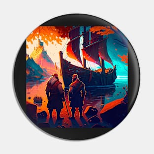 Valheim Vikings in the New World Pin