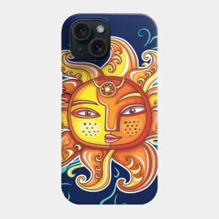 Sun and waves Phone Case