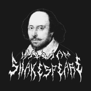 William Shakespeare Metal (black and white) T-Shirt