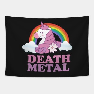 Death Metal Unicorn Tapestry