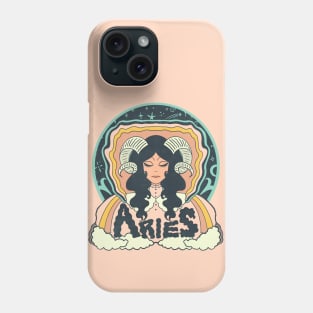 Retro Aries Illustration Phone Case