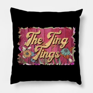 Classic Ting Personalized Flowers Proud Name Pillow