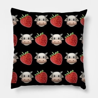 strawberry cow Pillow