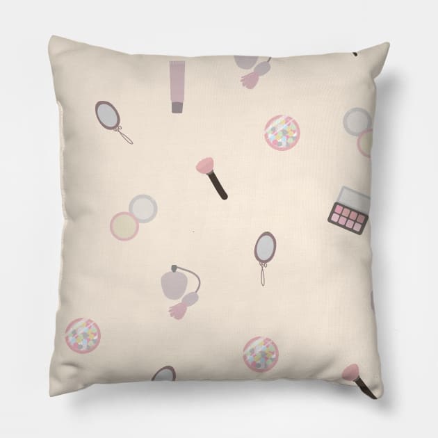 Cute naive simple Makeup patterns Pillow by NJORDUR